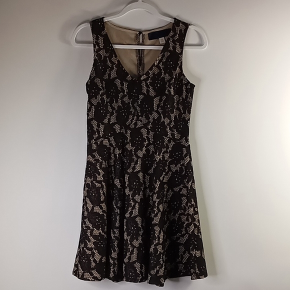 Blue Rain Black Lace Lined A-Line Dress Size Medium - Picture 7 of 14